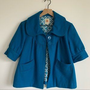 Anthropologie Tulle Swing Coat